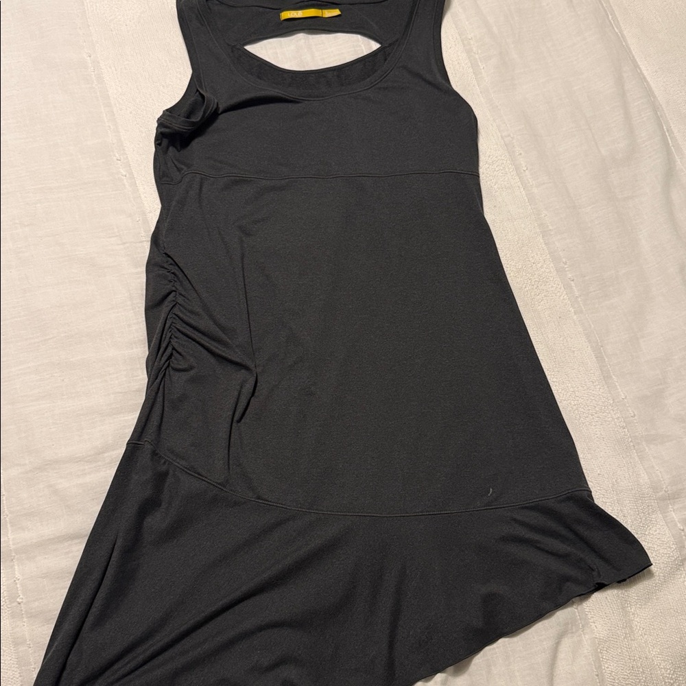 Lole Black Sleeveless Asymmetrical Dress